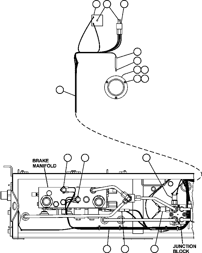 Komatsu parts book diagram for AFE47-BZ 730E  S/N A30246-A30256  HAMMERSLEY IRON: BRAKE CABINET WIRING