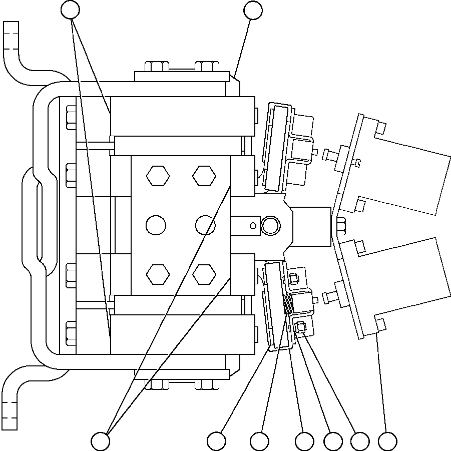 Komatsu parts book diagram for AFE47-BZ 730E  S/N A30246-A30256  HAMMERSLEY IRON: REVERSER ASSEMBLY (AIR LESS) (PB9229)