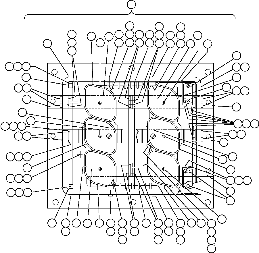 Komatsu parts book diagram for AFE47-BZ 730E  S/N A30246-A30256  HAMMERSLEY IRON: PANEL - A.F.S.E. (PB8838)