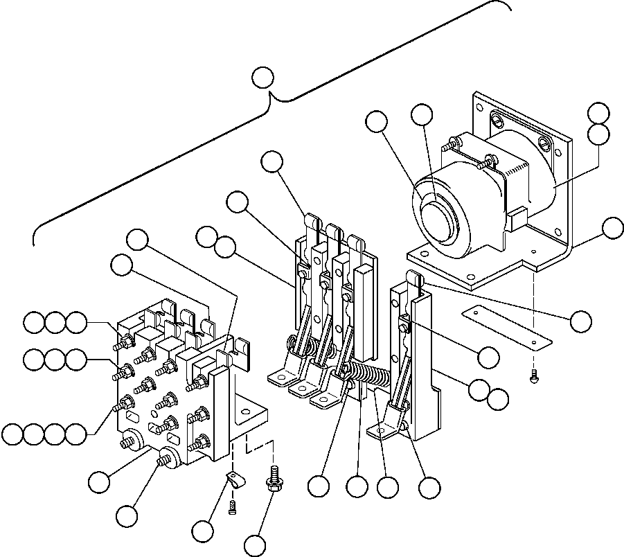Komatsu parts book diagram for AFE47-BZ 730E  S/N A30246-A30256  HAMMERSLEY IRON: RELAY - CPR & GFR (VG7043)