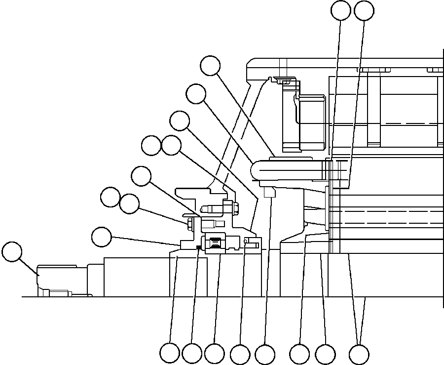 Komatsu parts book diagram for AFE47-BZ 730E  S/N A30246-A30256  HAMMERSLEY IRON: MOTORIZED WHEEL - 788FS10 - 2