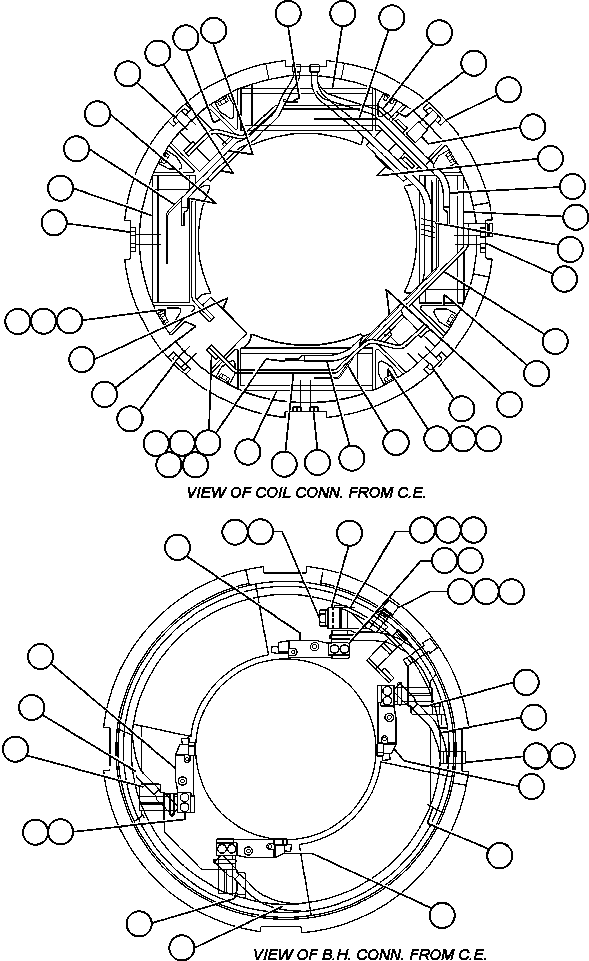 Komatsu parts book diagram for AFE47-BZ 730E  S/N A30246-A30256  HAMMERSLEY IRON: MOTORIZED WHEEL - 788FS10 - 5