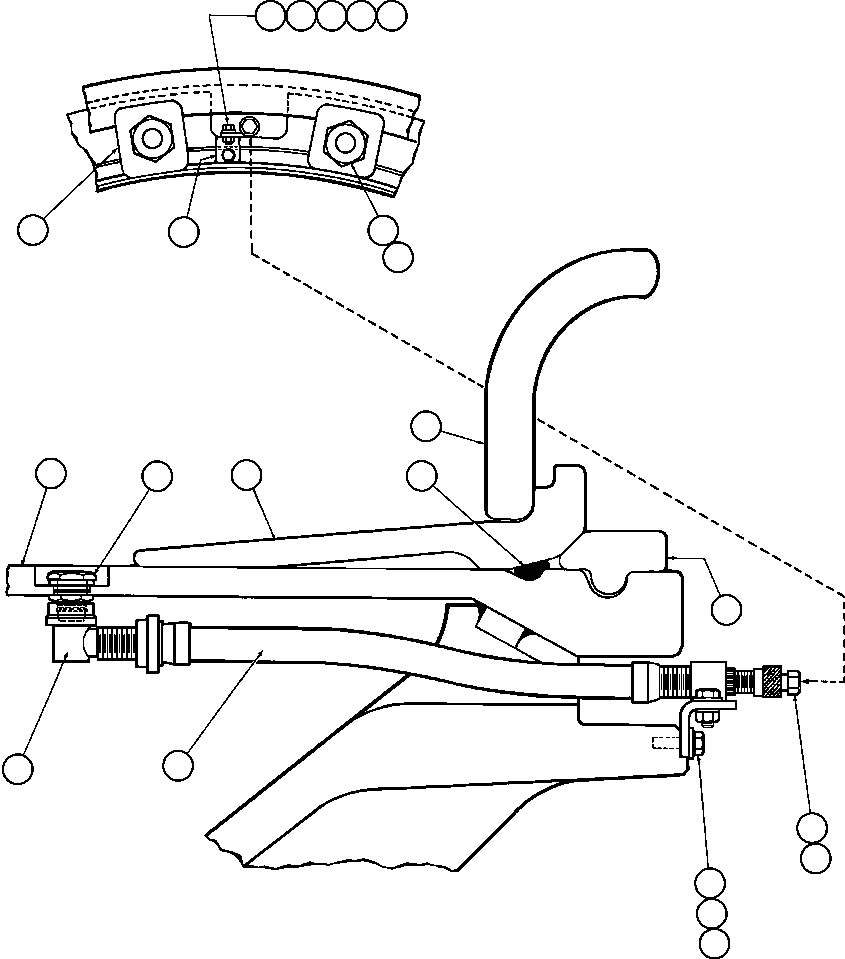 Komatsu parts book diagram for AFE47-CA 730E S/N A30257 & A30260  FOSCOR: FRONT WHEEL & MOUNTING
