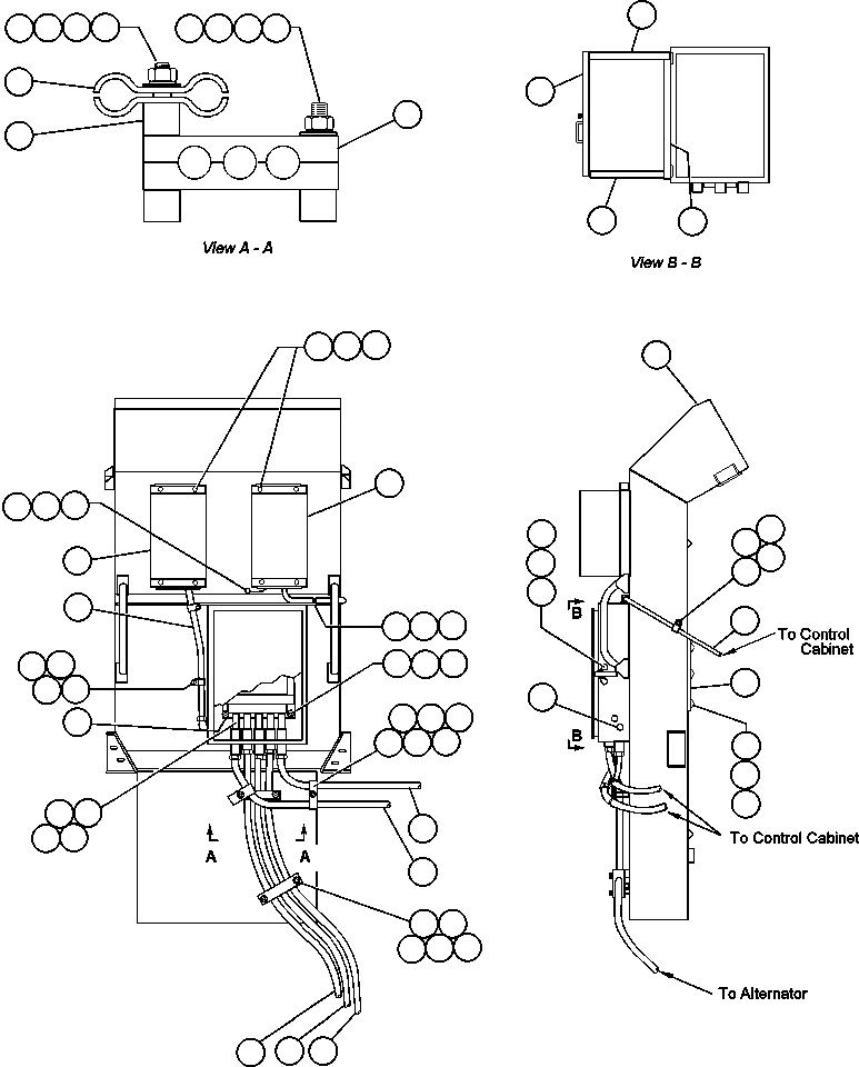 Komatsu parts book diagram for AFE47-CA 730E S/N A30257 & A30260  FOSCOR: BLOWER INLET WIRING INSTALLATION