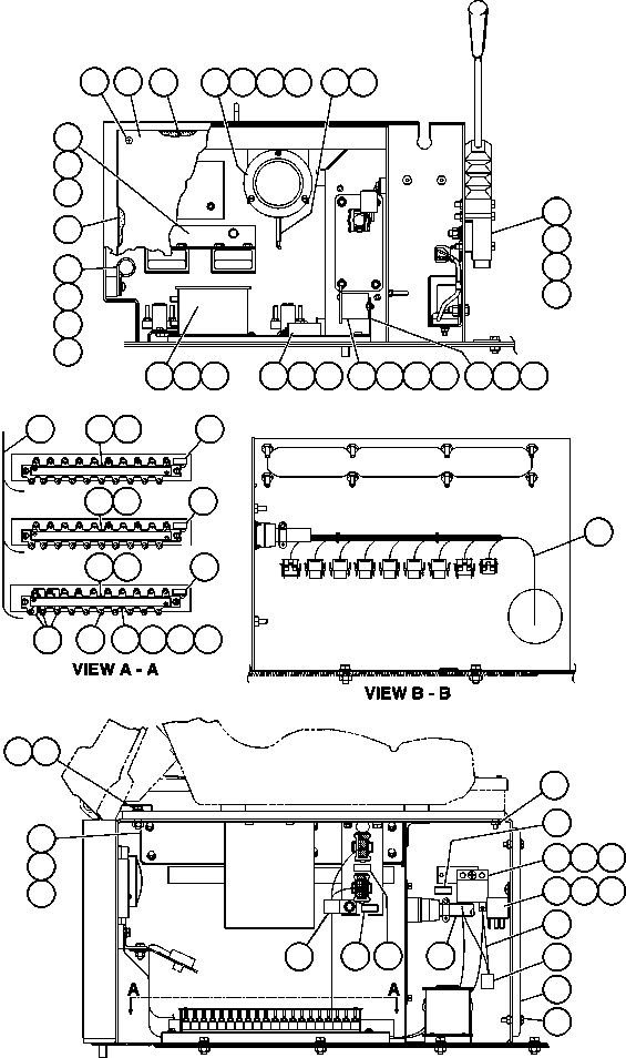 Komatsu parts book diagram for AFE47-CA 730E S/N A30257 & A30260  FOSCOR: CAB INTERFACE COMPARTMENT - 1