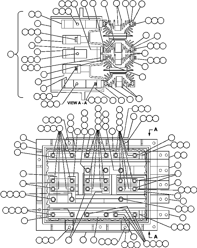 Komatsu parts book diagram for AFE47-CA 730E S/N A30257 & A30260  FOSCOR: PANEL - RECTIFIER (PB6489)