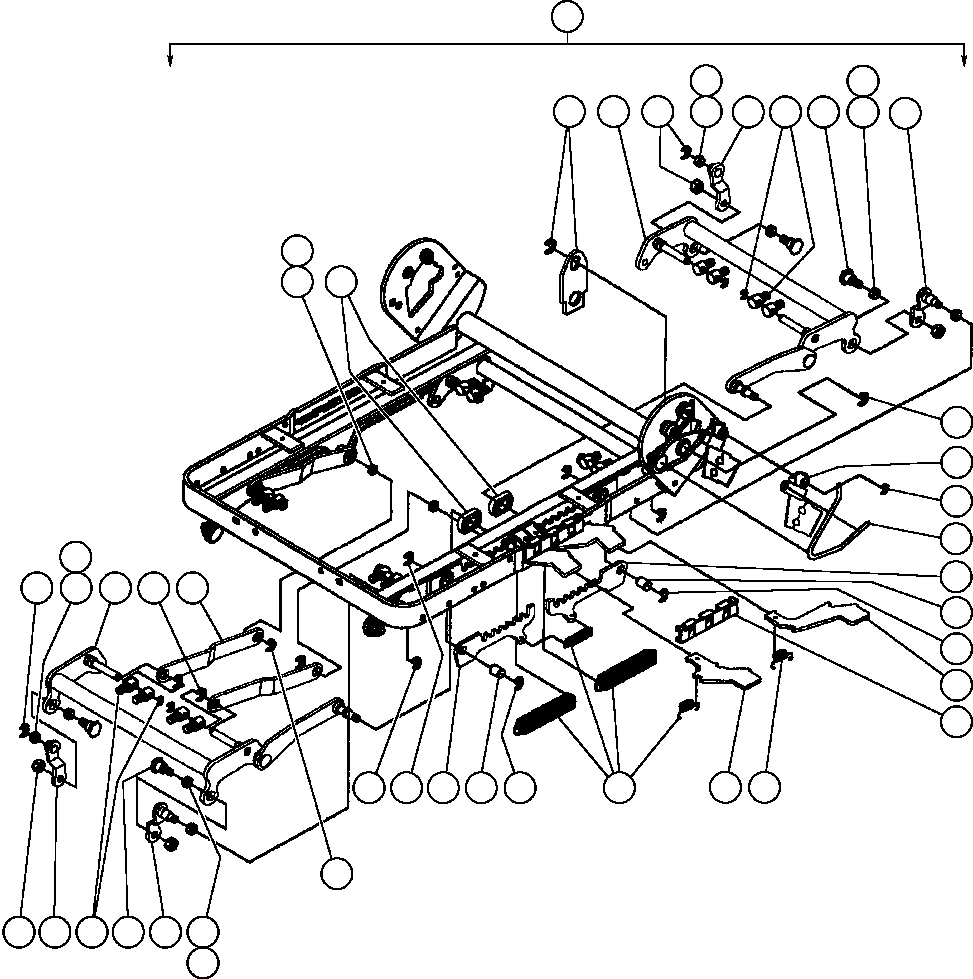 Komatsu parts book diagram for AFE47-CM 730E S/N A30310 & A30312-A30317  A.T. MASSEY: OPERATOR'S SEAT ASSEMBLY - 3 (EJ8295)