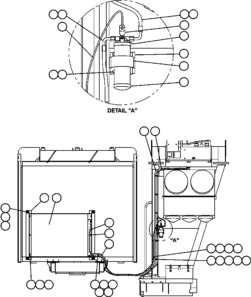 Komatsu parts book diagram for AFE47-CM 730E S/N A30310 & A30312-A30317  A.T. MASSEY: AIR CONDITIONER PIPING & INSTL