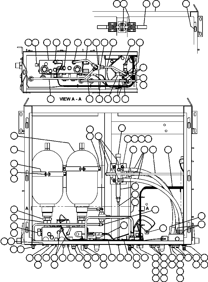 Komatsu parts book diagram for AFE47-CM 730E S/N A30310 & A30312-A30317  A.T. MASSEY: BRAKE CABINET ASSEMBLY