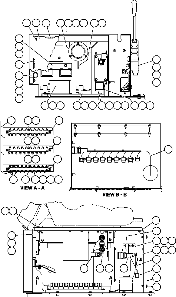 Komatsu parts book diagram for AFE47-CM 730E S/N A30310 & A30312-A30317  A.T. MASSEY: CAB INTERFACE COMPARTMENT - 1
