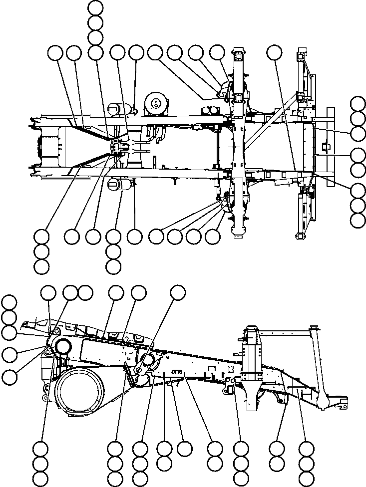 Komatsu parts book diagram for AFE47-CM 730E S/N A30310 & A30312-A30317  A.T. MASSEY: AUTOMATIC LUBRICATION SYSTEM - 3