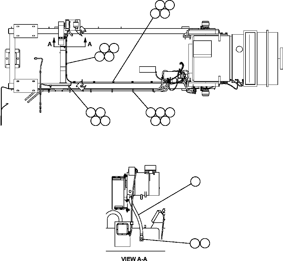 Komatsu parts book diagram for AFE47-DH 730E S/N A30375             ALCOA: ENGINE WIRING - 1