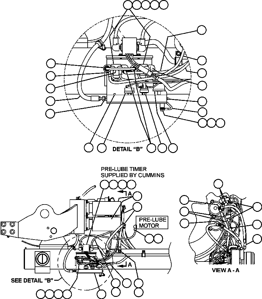 Komatsu parts book diagram for AFE47-DH 730E S/N A30375             ALCOA: ELECTRIC START INSTALLATION