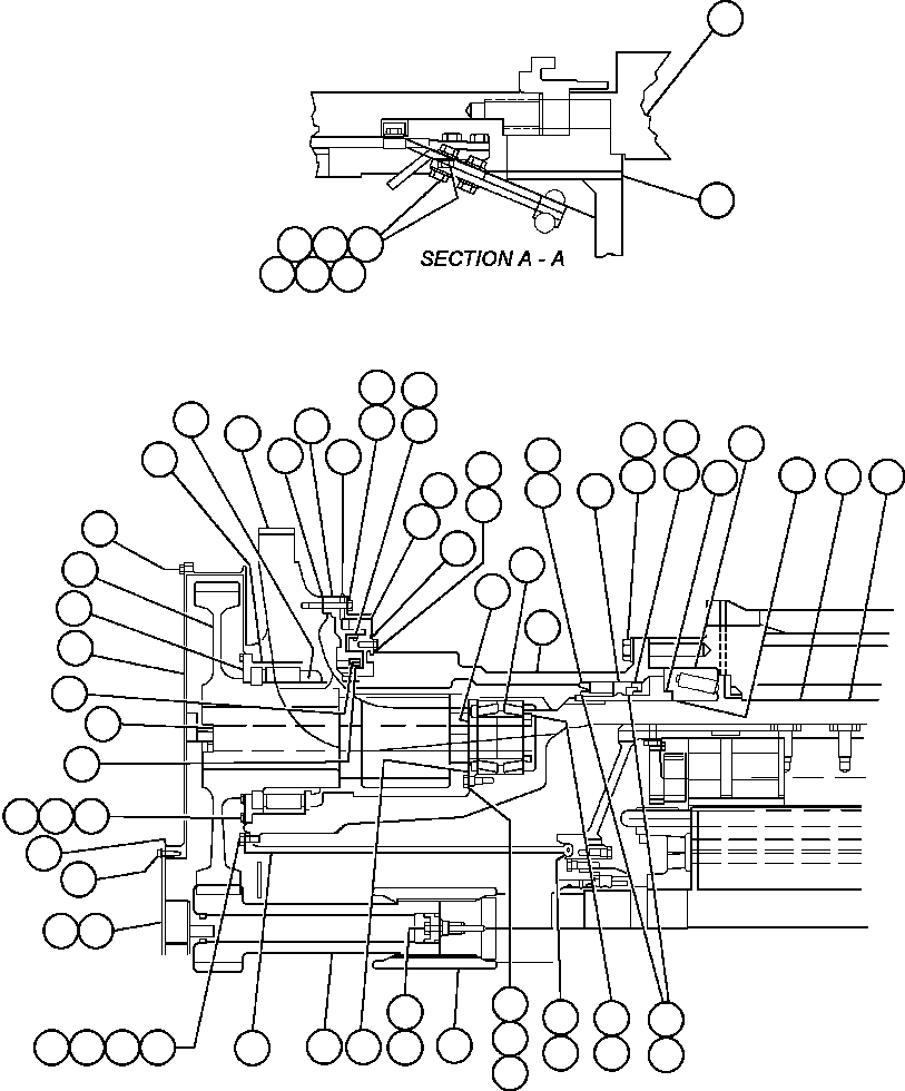 Komatsu parts book diagram for AFE47-DH 730E S/N A30375             ALCOA: MOTORIZED WHEEL - 788FS10 (PB9732)