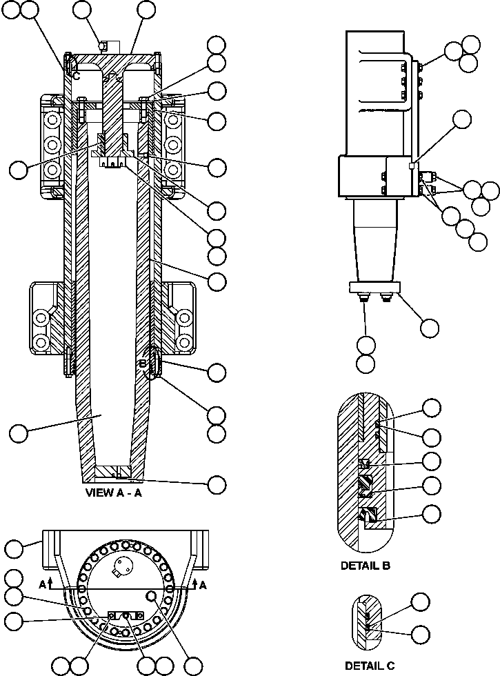 Dump Trucks Komatsu / AFE47-DS 730E S/N A30402                LISBON VALLEY(AFE47-DS) / FRONT SUSPENSION & MOUNTING(072 : 55785)