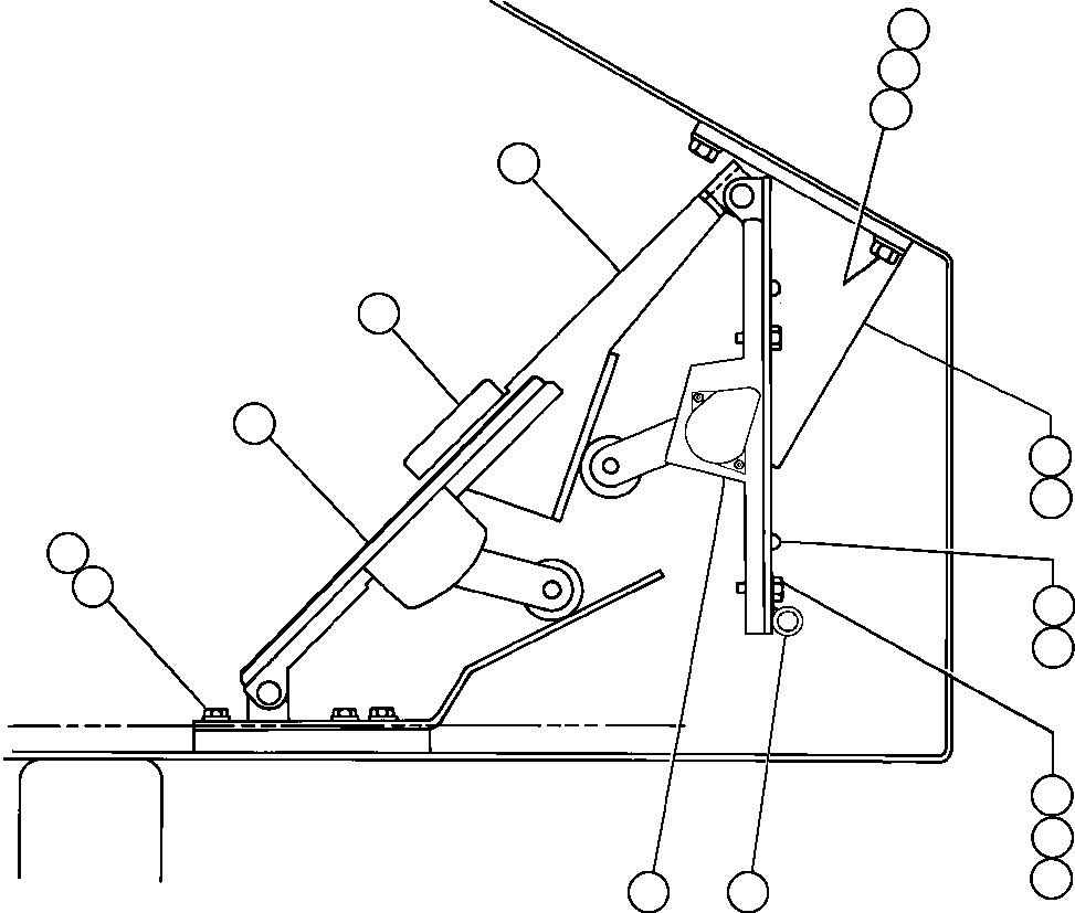 Komatsu parts book diagram for AFE47-DW 730E S/N A30410-A30411 & A30417               LOMAS BAYAS: THROTTLE & RETARDER INSTALLATION