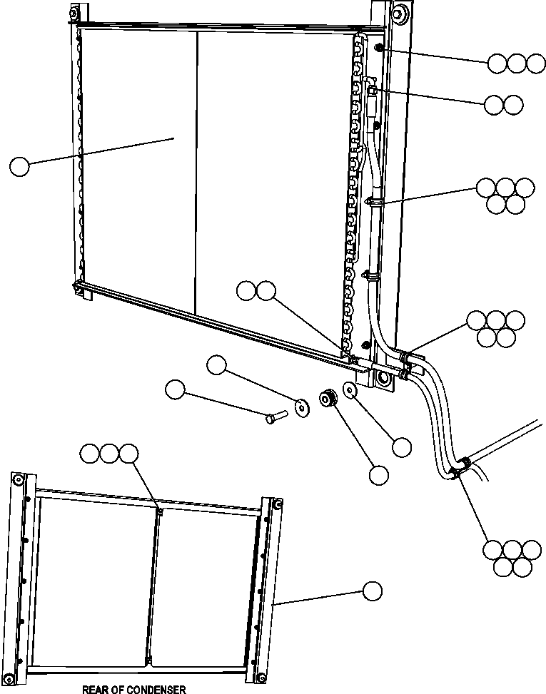 Komatsu parts book diagram for AFE47-DW 730E S/N A30410-A30411 & A30417               LOMAS BAYAS: AIR CONDITIONER PIPING & INSTALLATION