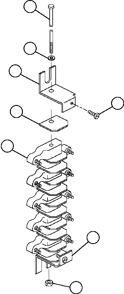 Komatsu parts book diagram for AFE47-DW 730E S/N A30410-A30411 & A30417               LOMAS BAYAS: TERMINAL BOARD (VS8193)