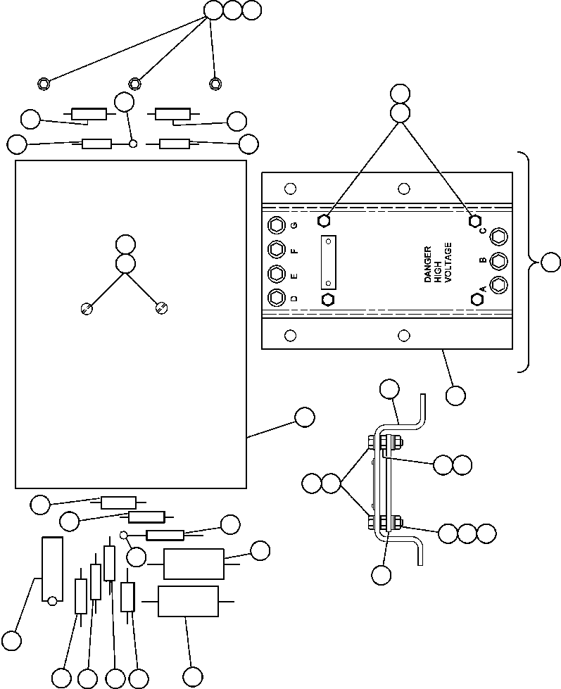 Komatsu parts book diagram for AFE47-DW 730E S/N A30410-A30411 & A30417               LOMAS BAYAS: PANEL - I.S.O. (PB4252)