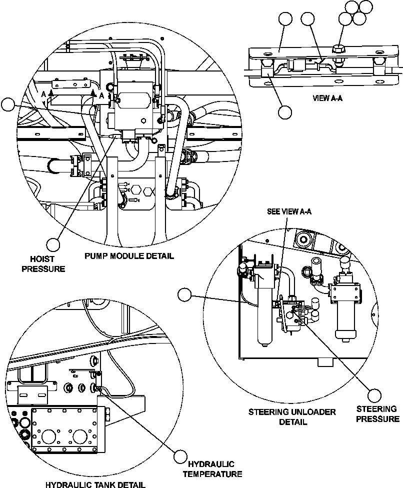 Dump Trucks Komatsu / AFE47-EA 730E S/N A30427 & A30428      OCP(AFE47-EA) / VHMS - SENSOR INSTALLATION - 1(274 : 55866)