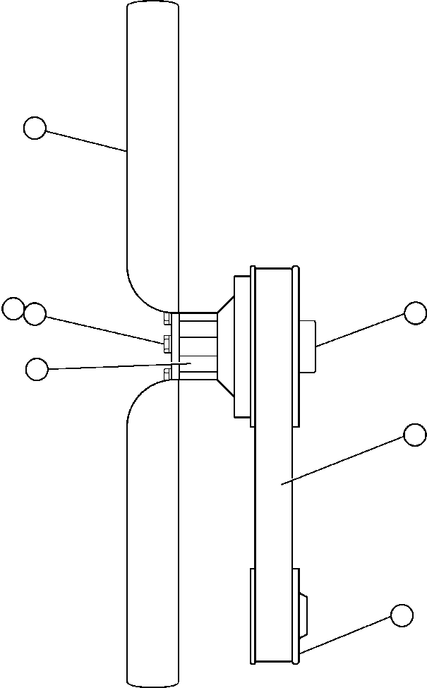Komatsu parts book diagram for AFE47-EC 730E S/N A30434-A30436, A30438-A30439       KAL: FAN & FAN DRIVE