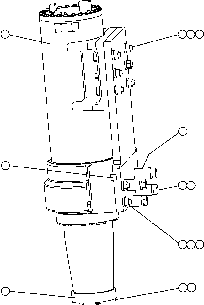 Komatsu parts book diagram for AFE47-EC 730E S/N A30434-A30436, A30438-A30439       KAL: FRONT SUSPENSION MOUNTING