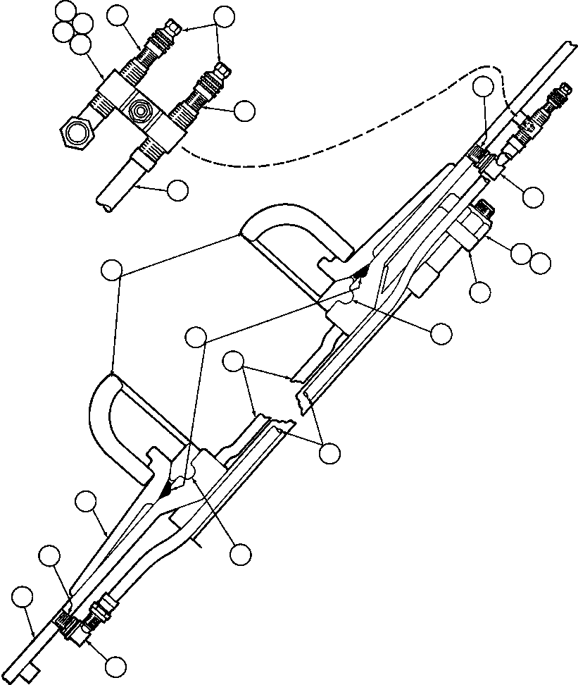 Komatsu parts book diagram for AFE47-EF 730E S/N A30445 & A30446   ORAPA MINE: REAR WHEEL & MOUNTING