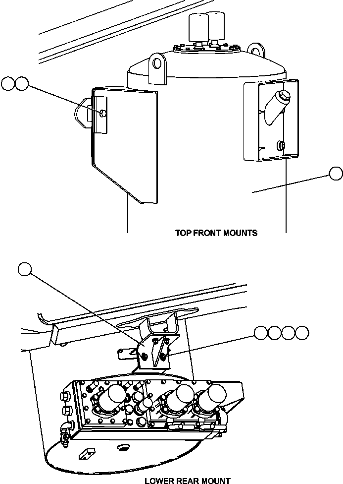 Komatsu parts book diagram for AFE47-EF 730E S/N A30445 & A30446   ORAPA MINE: HYDRAULIC TANK INSTALLATION