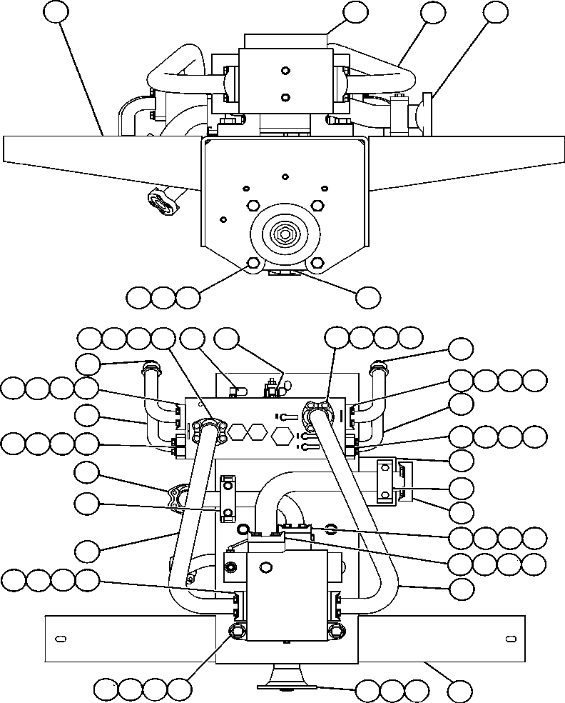 Komatsu parts book diagram for AFE47-EF 730E S/N A30445 & A30446   ORAPA MINE: PUMP MODULE