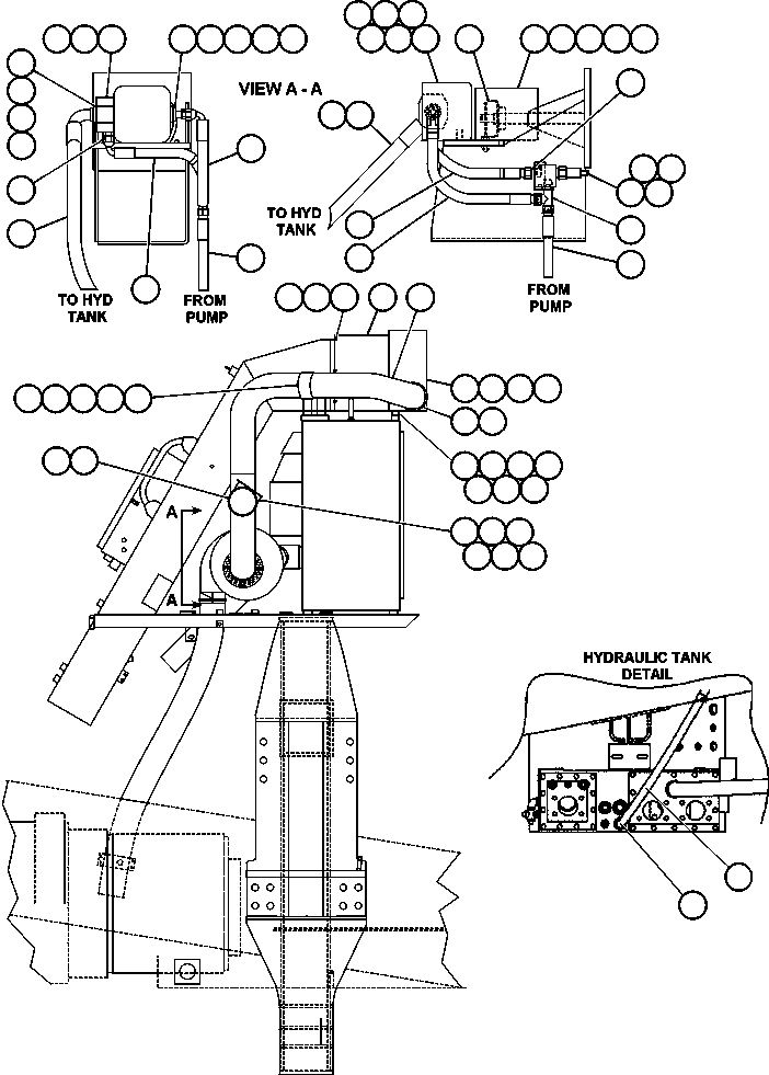 Komatsu parts book diagram for AFE47-EF 730E S/N A30445 & A30446   ORAPA MINE: AIR INTAKE FILTRATION INSTALLATION