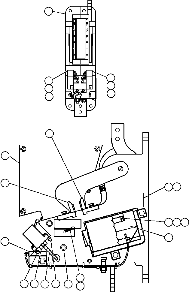 Komatsu parts book diagram for AFE47-EF 730E S/N A30445 & A30446   ORAPA MINE: CONTACTOR (AIR LESS) (PB9230)