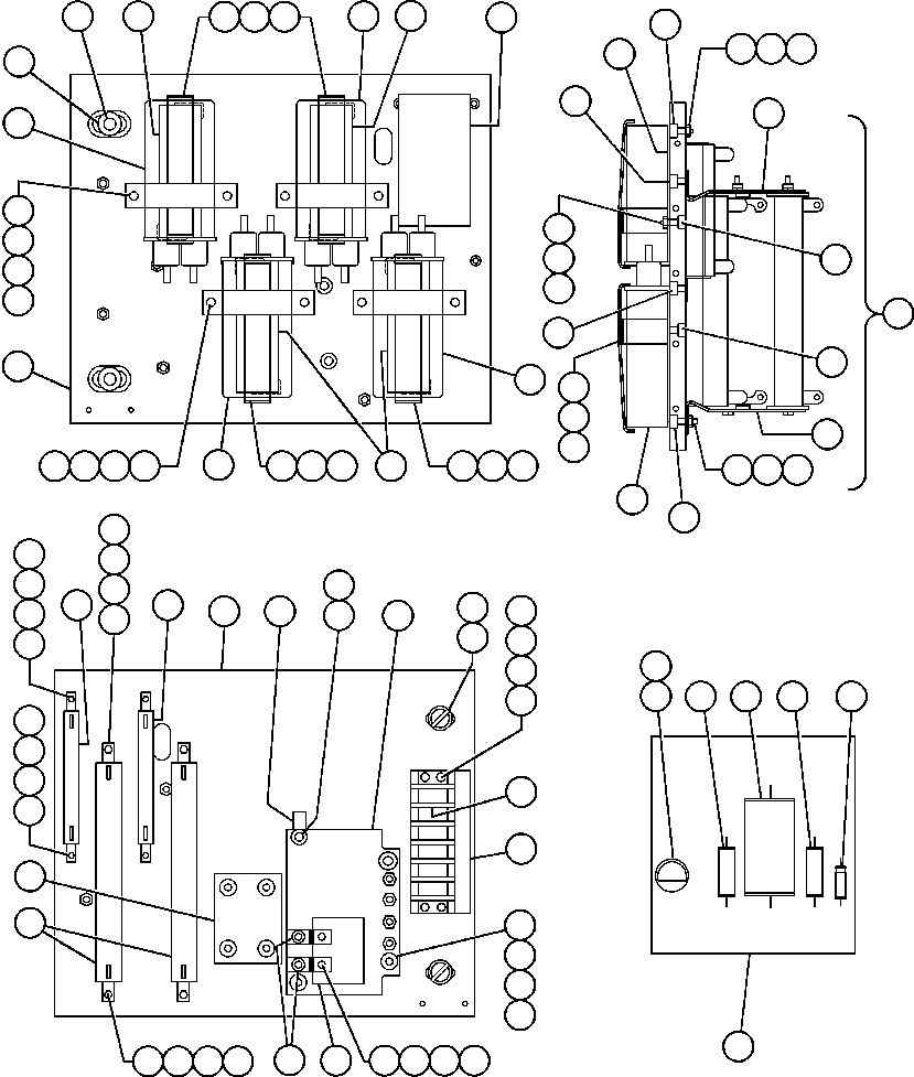 Komatsu parts book diagram for AFE47-EF 730E S/N A30445 & A30446   ORAPA MINE: PANEL - COVER, M.F.S.E. (VE4910)