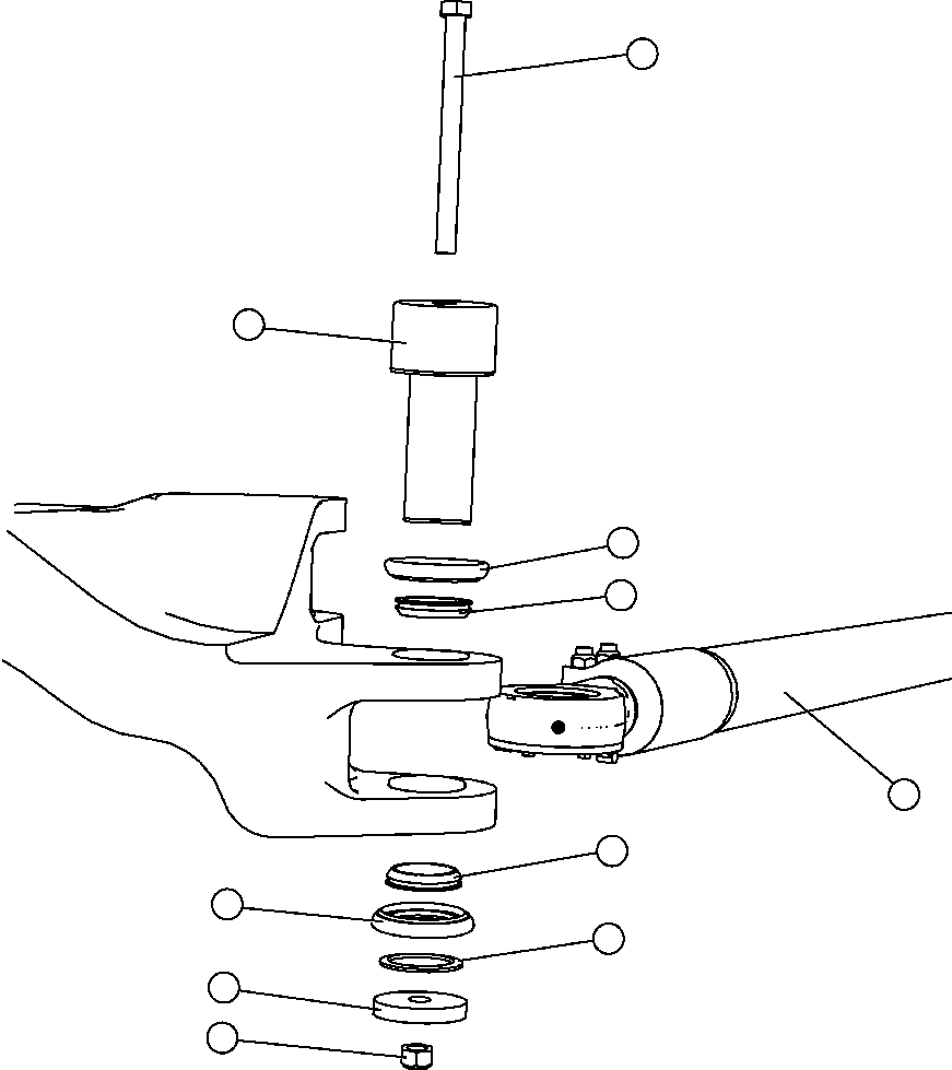 Komatsu parts book diagram for AFE47-FE 730E S/N A30512 - A30517    ROSSING URANIUM: TIE ROD INSTALLATION