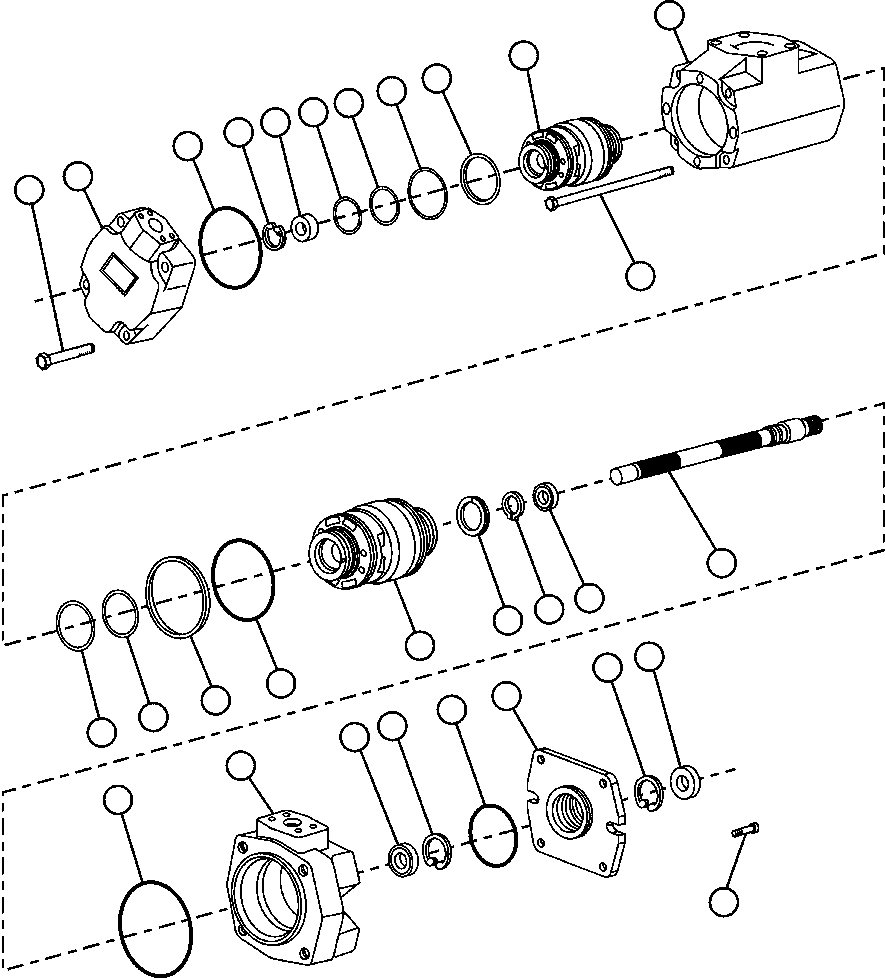 Komatsu parts book diagram for AFE47-FE 730E S/N A30512 - A30517    ROSSING URANIUM: STEERING & BRAKE PUMP ASSEMBLY (PC0094)