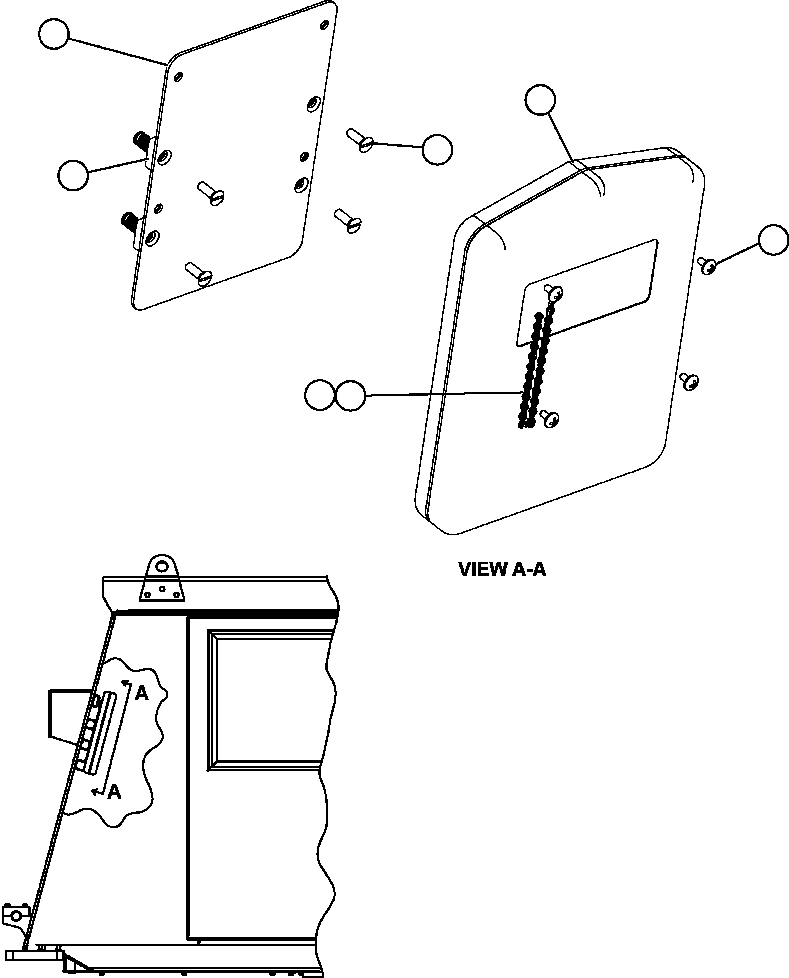 Komatsu parts book diagram for AFE47-FE 730E S/N A30512 - A30517    ROSSING URANIUM: MANUAL HOLDER