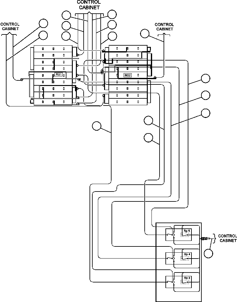 Komatsu parts book diagram for AFE47-FE 730E S/N A30512 - A30517    ROSSING URANIUM: ELECTRIC POWER COMPONENTS WIRING (TROLLEY) - 1