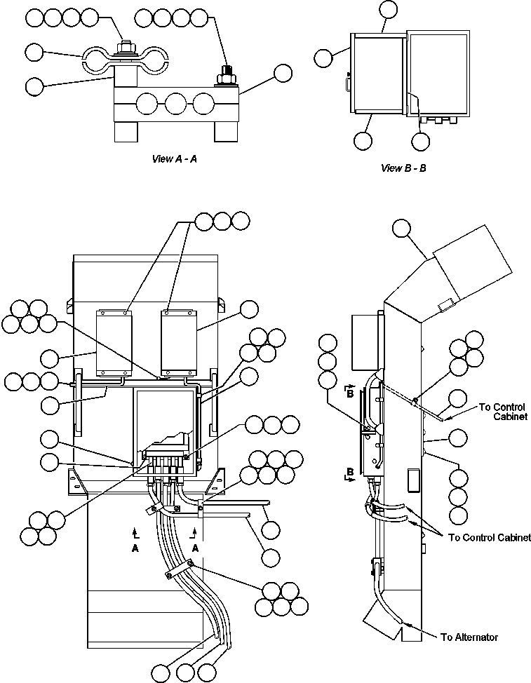 Komatsu parts book diagram for AFE47-FE 730E S/N A30512 - A30517    ROSSING URANIUM: BLOWER INLET WIRING INSTALLATION