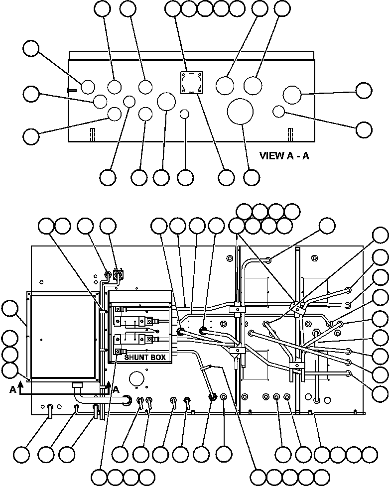 Komatsu parts book diagram for AFE47-FE 730E S/N A30512 - A30517    ROSSING URANIUM: CONTROL CABINET WIRING - REAR