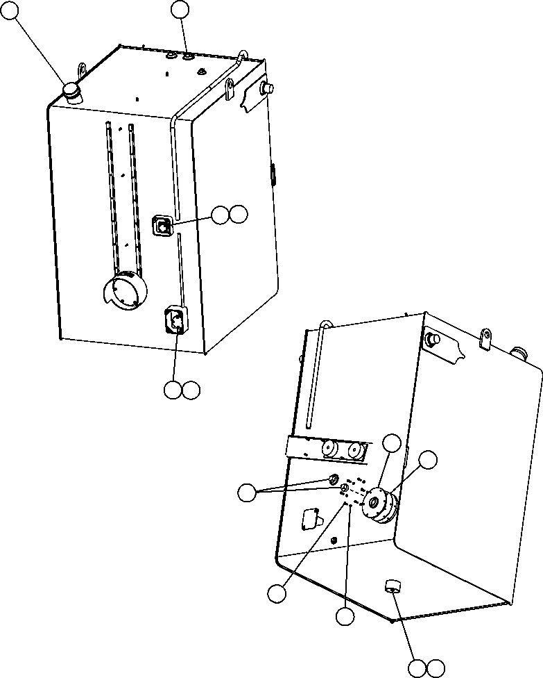 Komatsu parts book diagram for AFE47-FE 730E S/N A30512 - A30517    ROSSING URANIUM: FUEL TANK (EL7161)