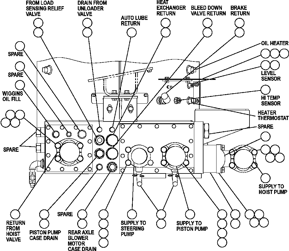 Komatsu parts book diagram for AFE47-FE 730E S/N A30512 - A30517    ROSSING URANIUM: HYDRAULIC TANK PIPING