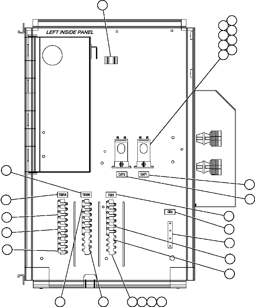 Komatsu parts book diagram for AFE47-FE 730E S/N A30512 - A30517    ROSSING URANIUM: CONTROL CABINET ASSEMBLY - R.H. SIDE - 1