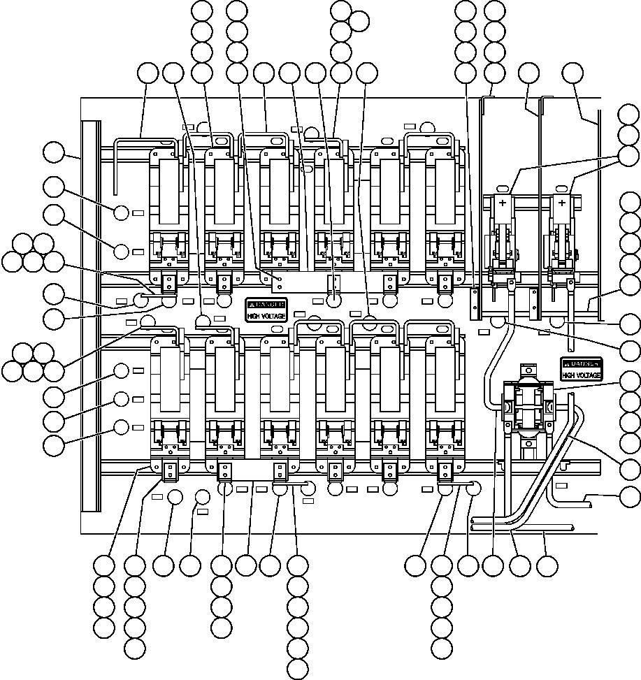 Komatsu parts book diagram for AFE47-FE 730E S/N A30512 - A30517    ROSSING URANIUM: CONTROL CABINET ASSEMBLY - FRONT