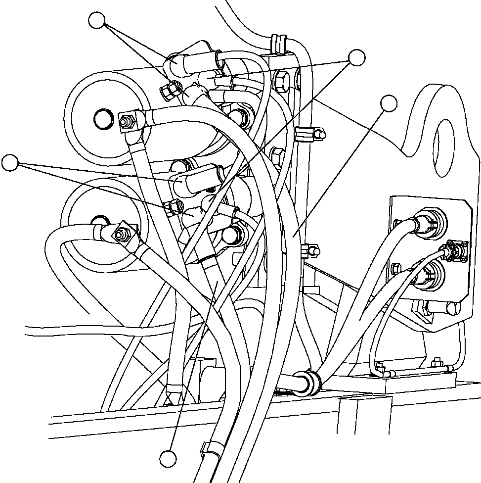 Komatsu parts book diagram for AFE47-FF 730E S/N A30518 - A30520 & A30523     DARMA HENWA: ELECTRIC START INSTALLATION - 1