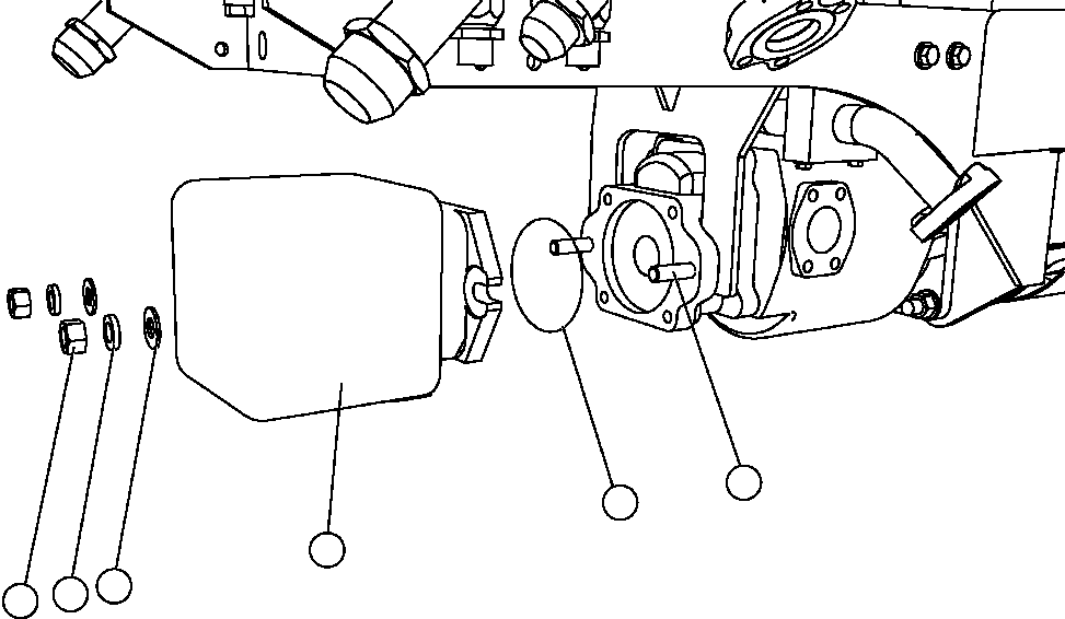 Komatsu parts book diagram for AFE47-FF 730E S/N A30518 - A30520 & A30523     DARMA HENWA: PUMP MODULE - STEERING PUMP