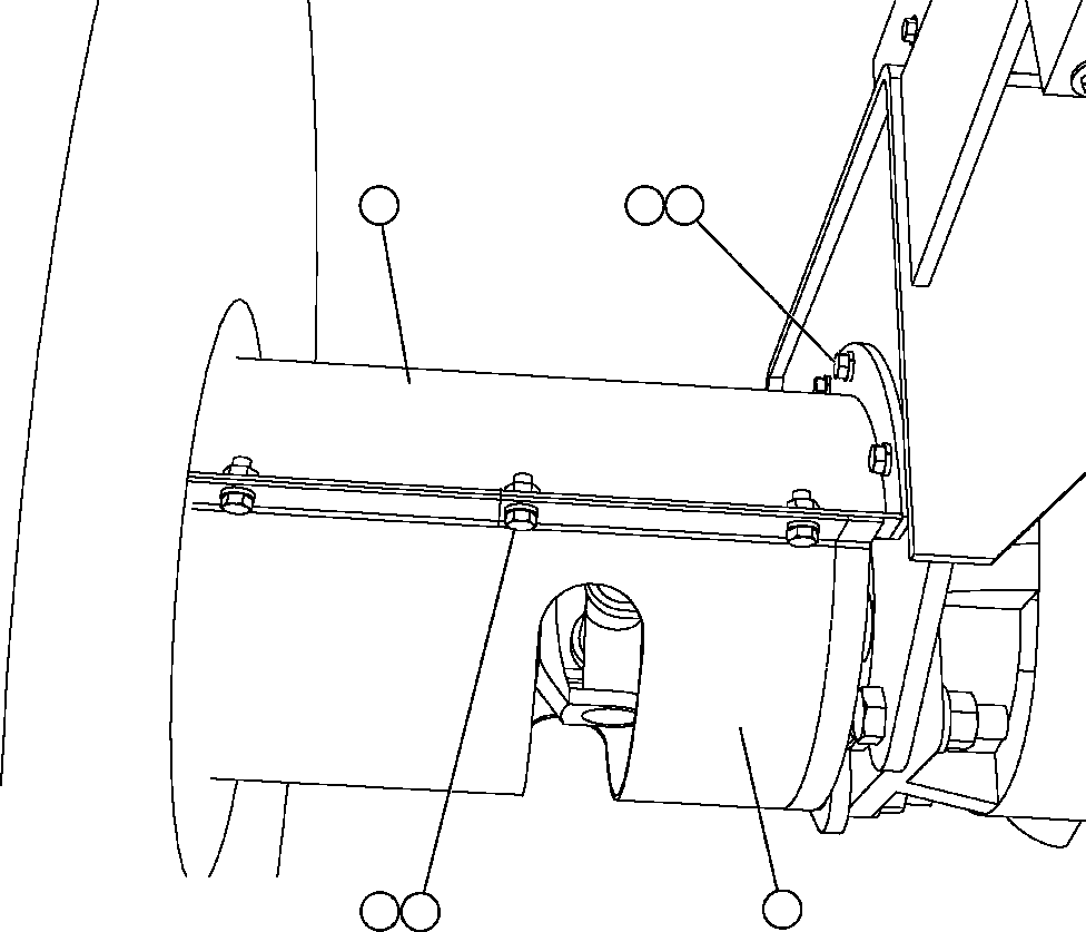Komatsu parts book diagram for AFE47-FF 730E S/N A30518 - A30520 & A30523     DARMA HENWA: FRONT DRIVELINE PROTECTOR