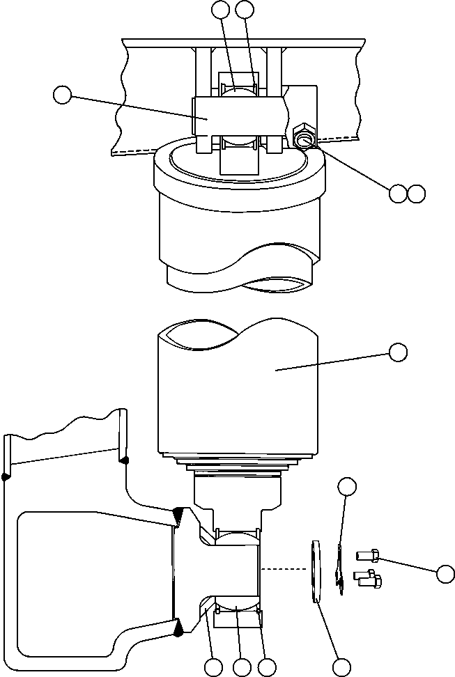 Komatsu parts book diagram for AFE47-FF 730E S/N A30518 - A30520 & A30523     DARMA HENWA: HOIST CYLINDER & MOUNTING