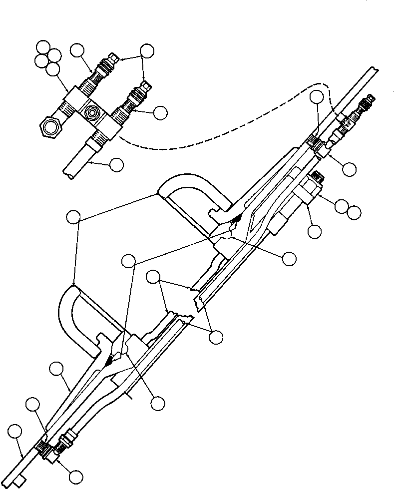 Komatsu parts book diagram for AFE47-FH 730E S/N A30524     NITTETSU: REAR WHEEL & MOUNTING
