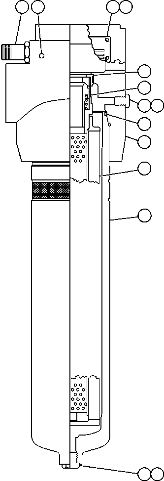Komatsu parts book diagram for AFE47-FH 730E S/N A30524     NITTETSU: FILTER ASSEMBLY (PB9666)