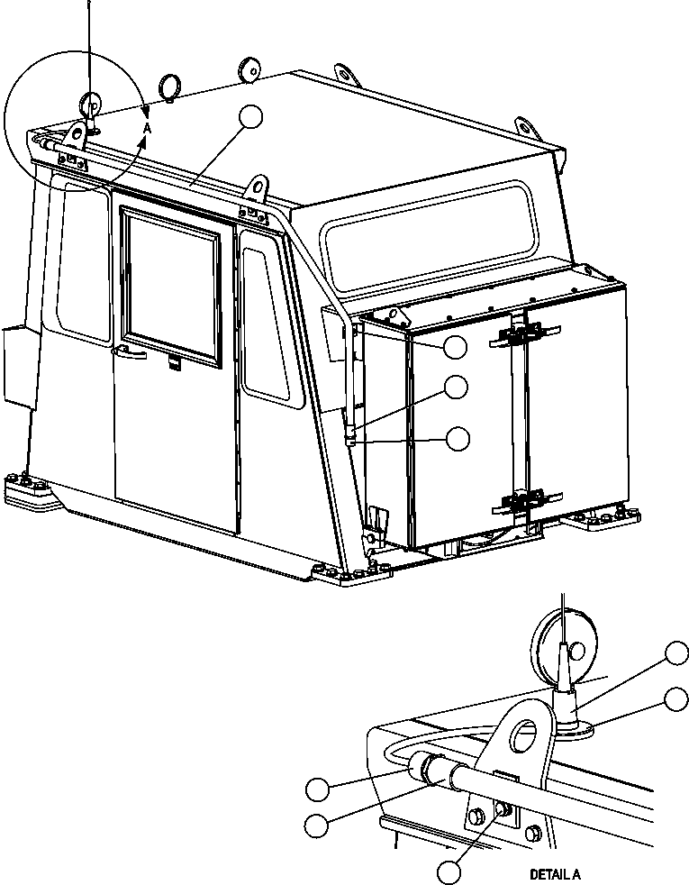 Komatsu parts book diagram for AFE47-FH 730E S/N A30524     NITTETSU: ORBCOMM CAB INSTALLATION