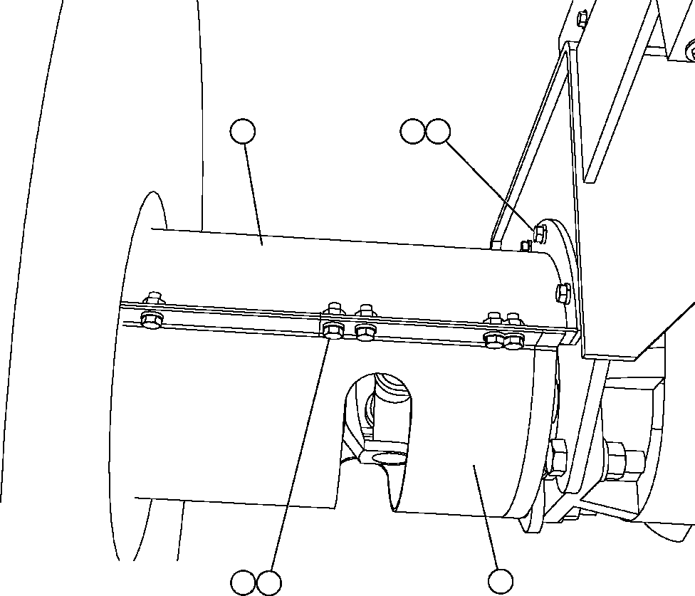 Komatsu parts book diagram for AFE47-FH 730E S/N A30524     NITTETSU: FRONT DRIVELINE PROTECTOR